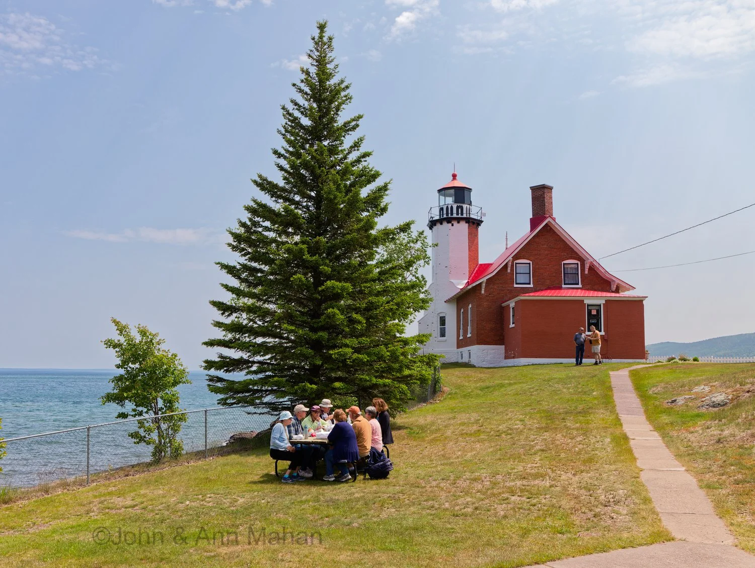 Keweenaw Peninsula Coach Tour -- Picnic Lunch at Eagle Harbor Lighthouse