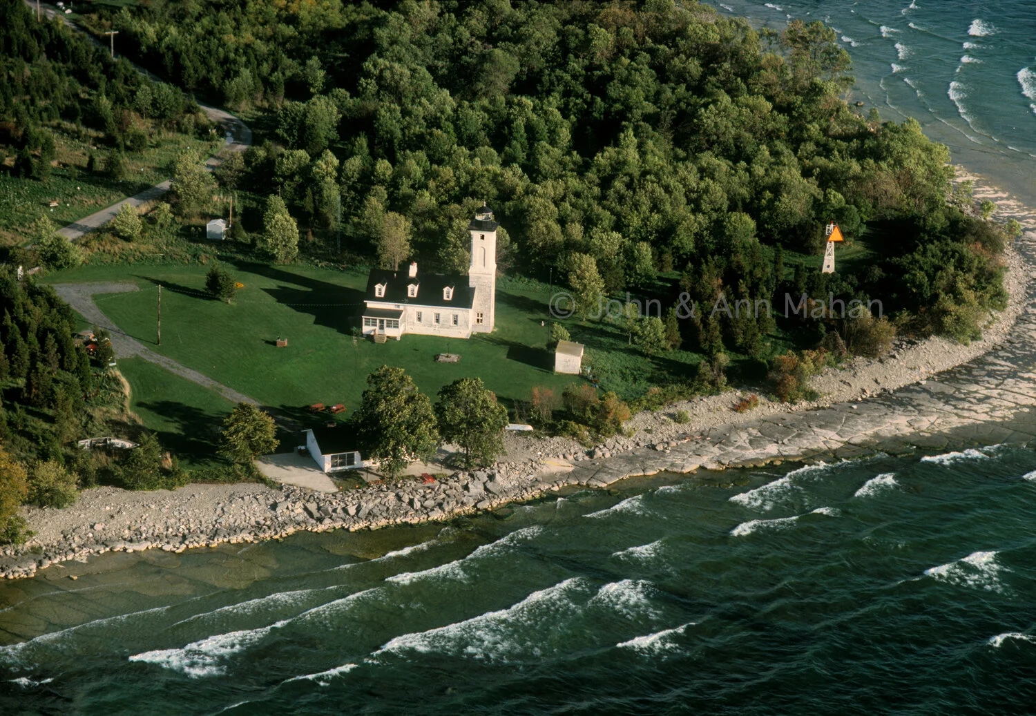 ID_7-976B Aerial view of Stony Point Lighthouse