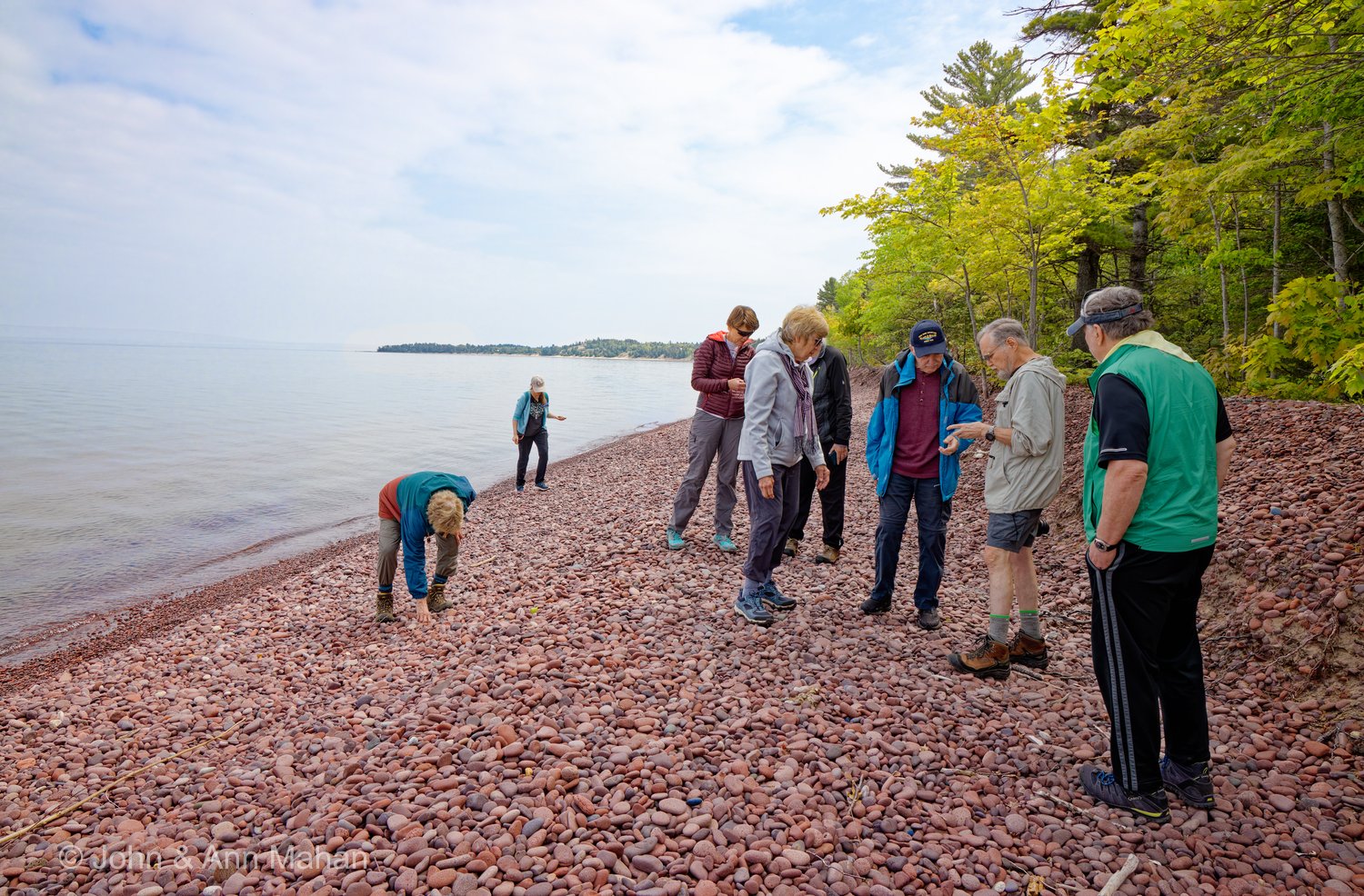 Keweenaw Peninsula Coach Tour -- Lake Superior shore at Monastery