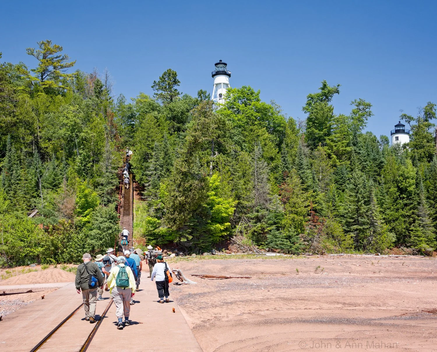 Arrival on Michigan Island