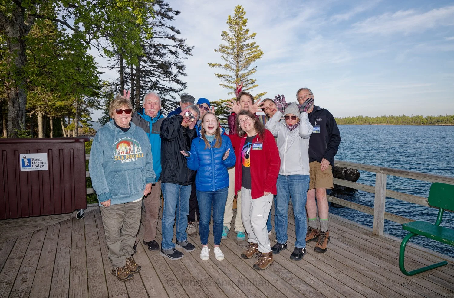 Alternate Group Photo on Guest House Deck