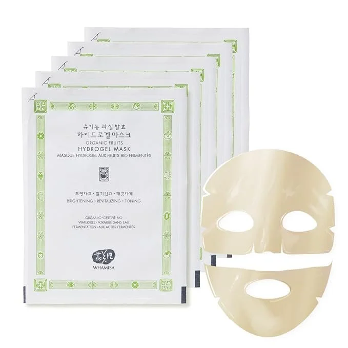 Whamisa Organic Fruits Hydrogel Mask Set