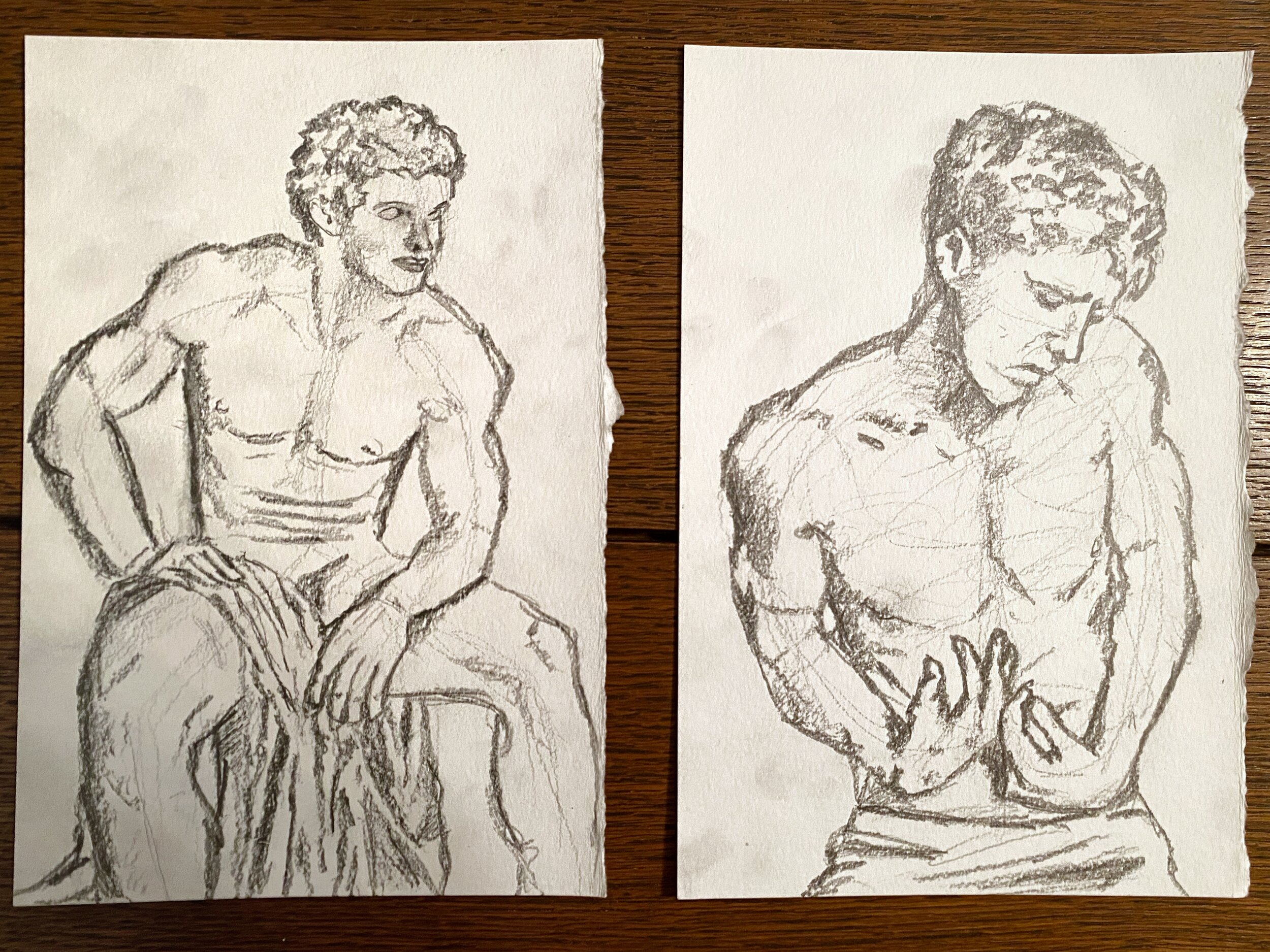 Figure drawing - sketch and blocking