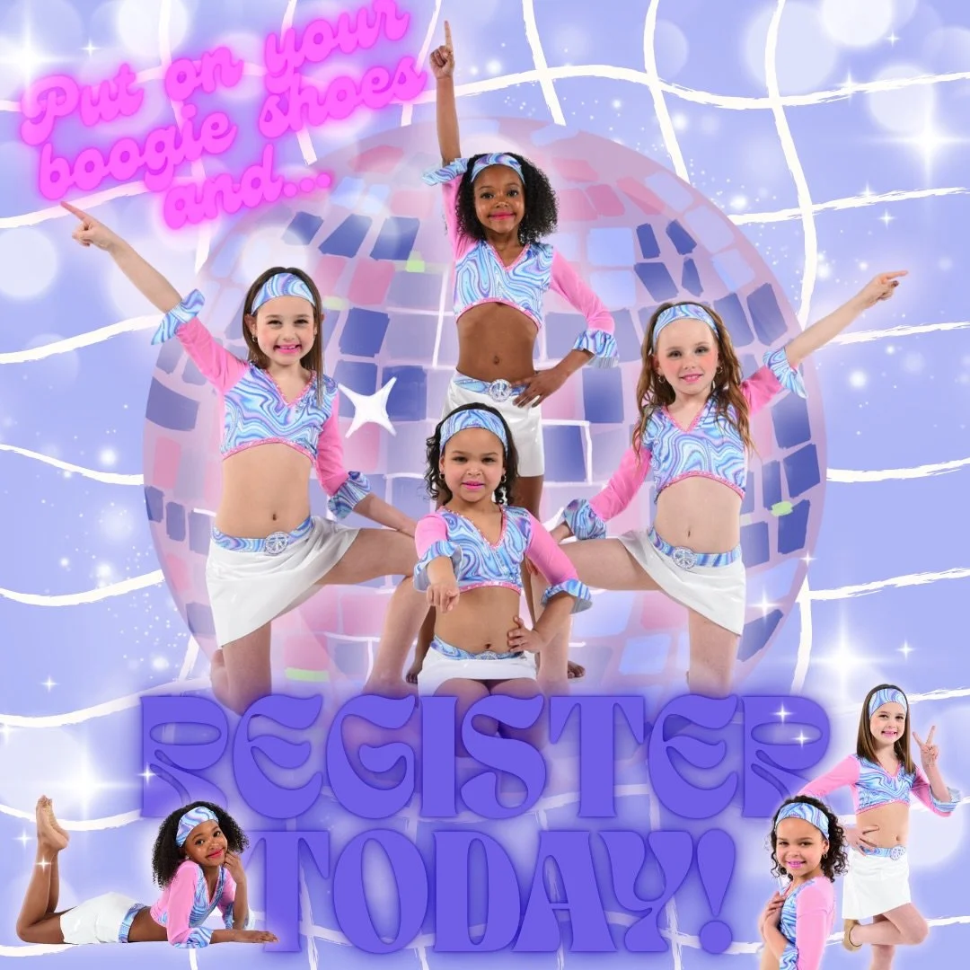 Put on your boogie shoes&hellip; and DANCE! 🪩✨💜

Fall registration is officially OPEN at Studio G! Whether they&rsquo;re brand new to dance or ready to get back in the studio, there&rsquo;s a place for everyone at SGDC! 💃

✨ Classes for preschool 