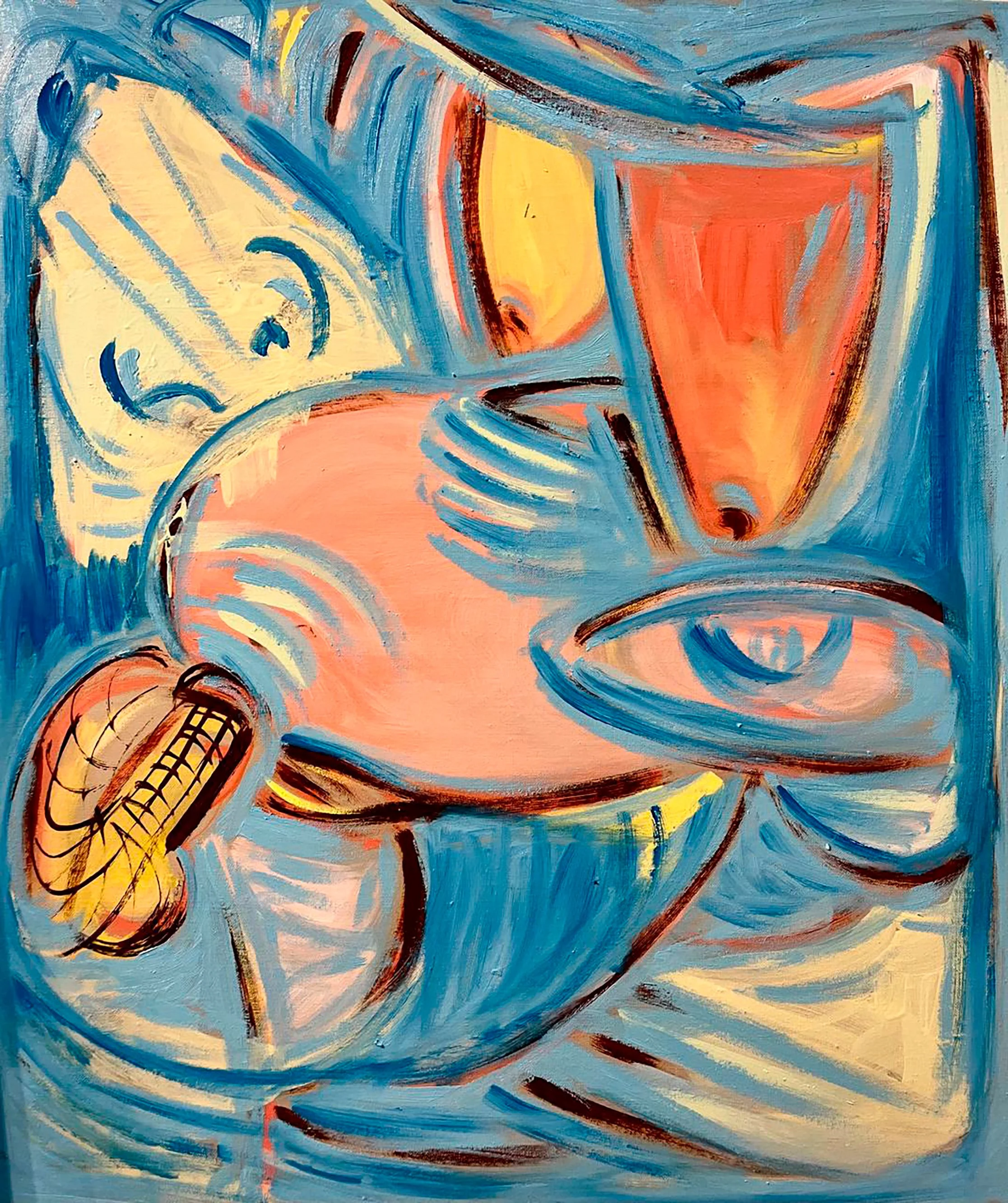Horus, 2024 Oil in linen 70 x 60 cm