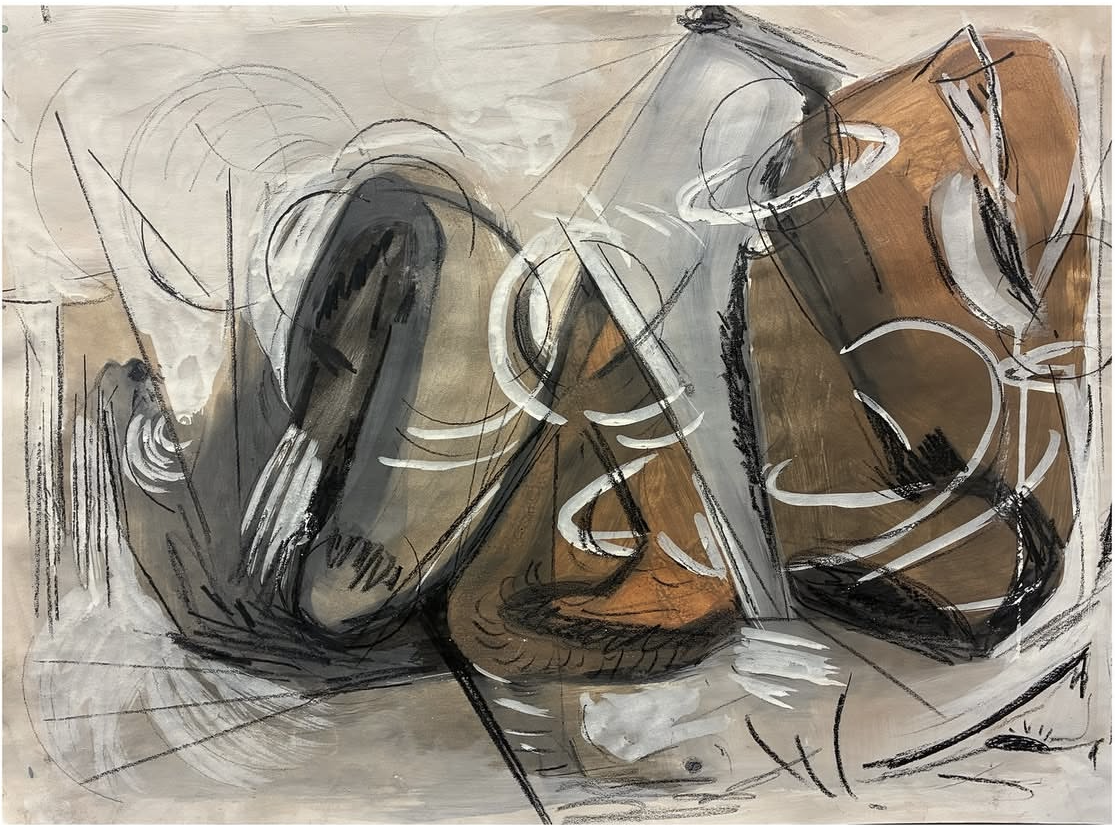 Hesitation, 2026
Mix/paper
42 x 60 cm
