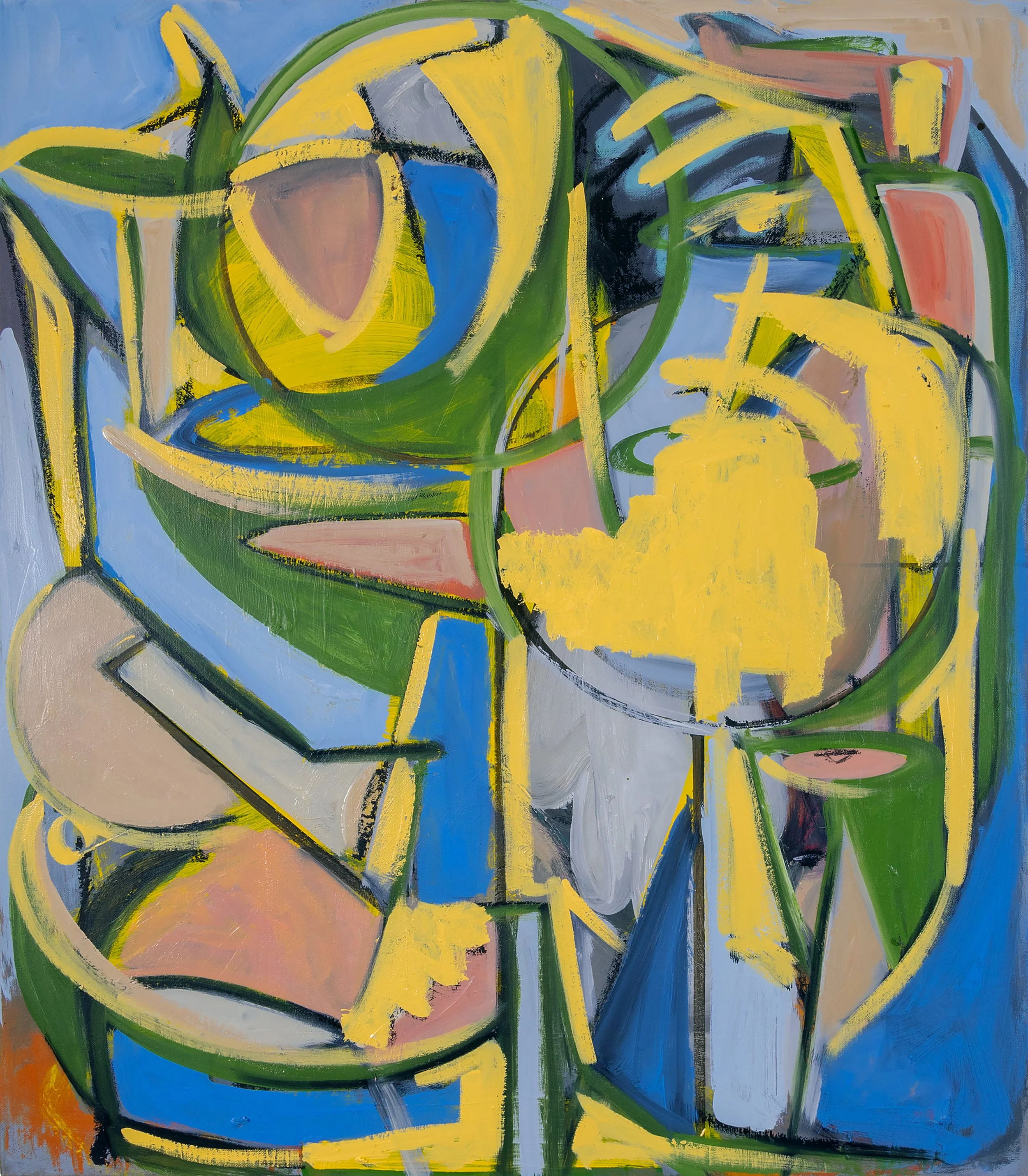 Monstre sous le lit, 2024 Oil in linen 70 x 60 cm