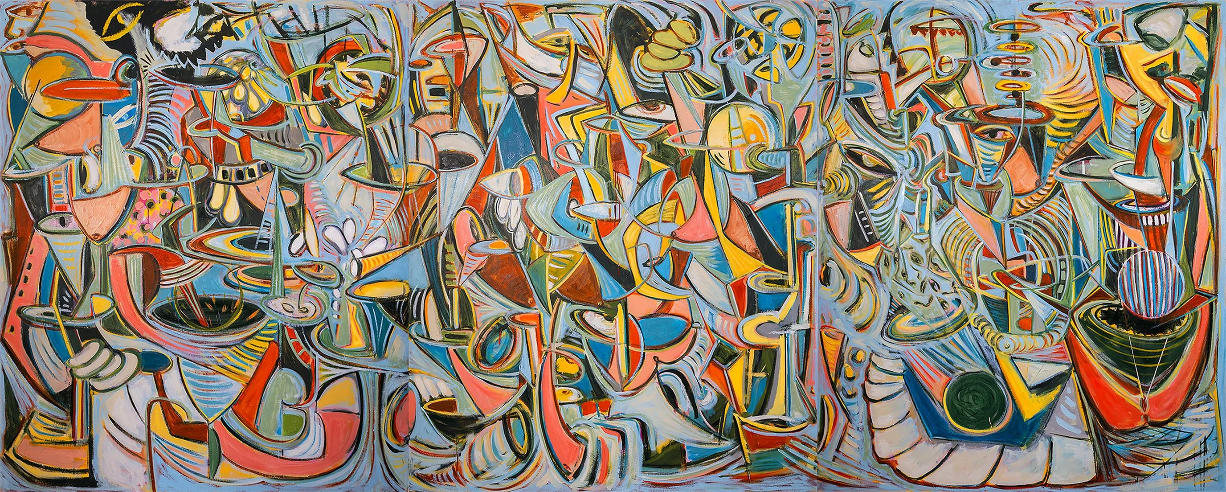 Semblance, 2024 Oil in linen 1.80 x 4.80 m