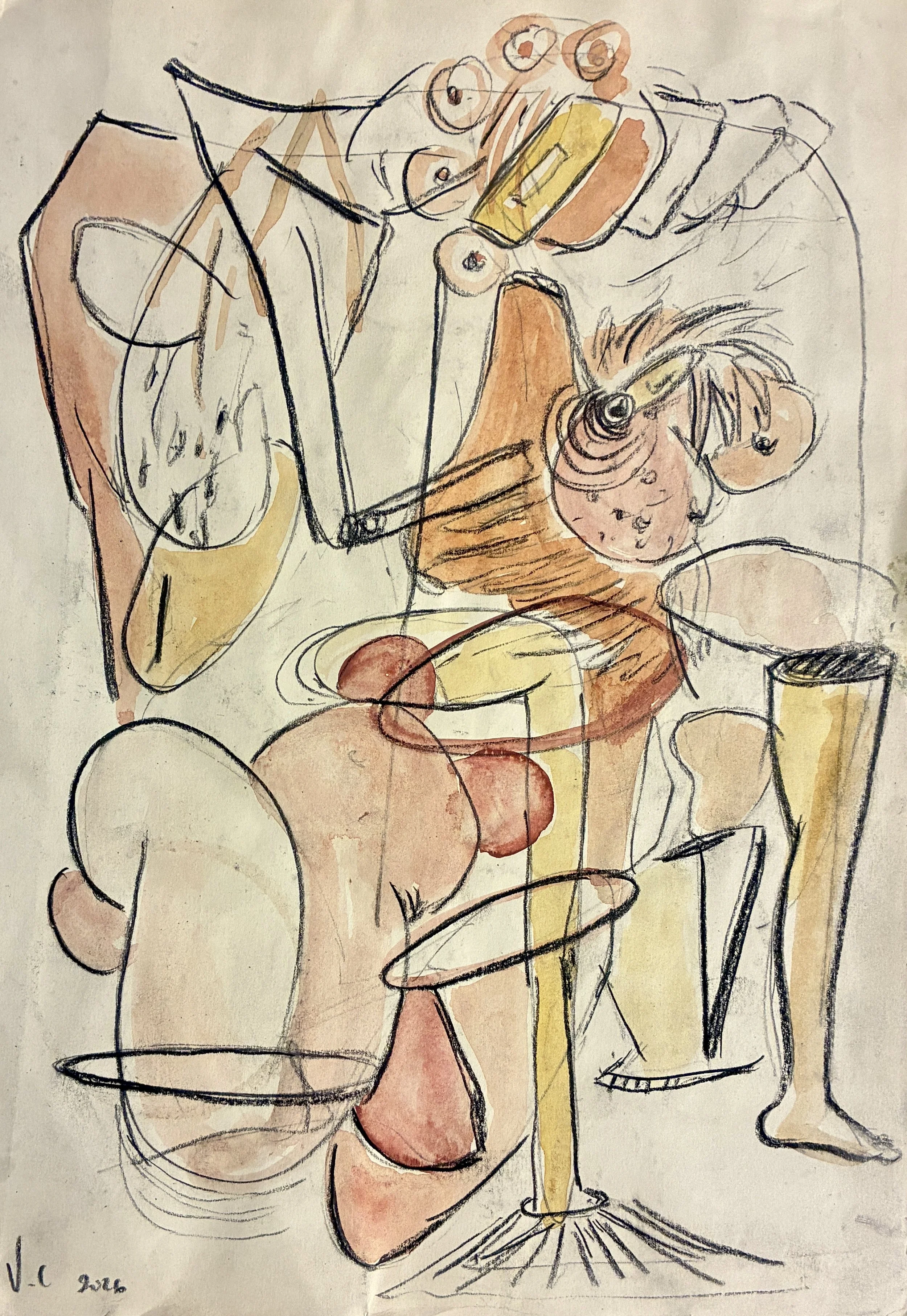 Poème électronique, 2026
Watercolor / paper
28 x 21 cm