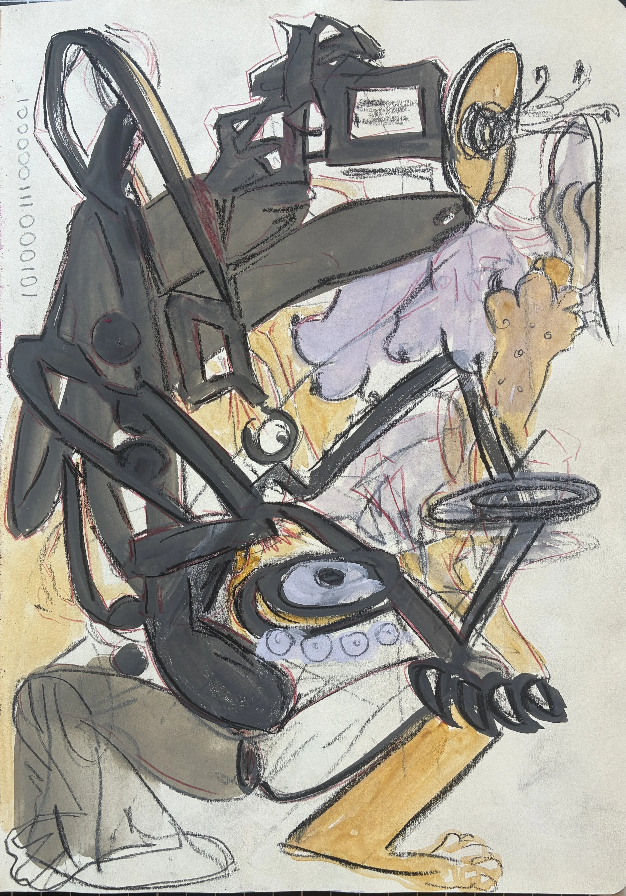 Rhythmic soundscape I, 2026
Watercolor / paper
28 x 21 cm