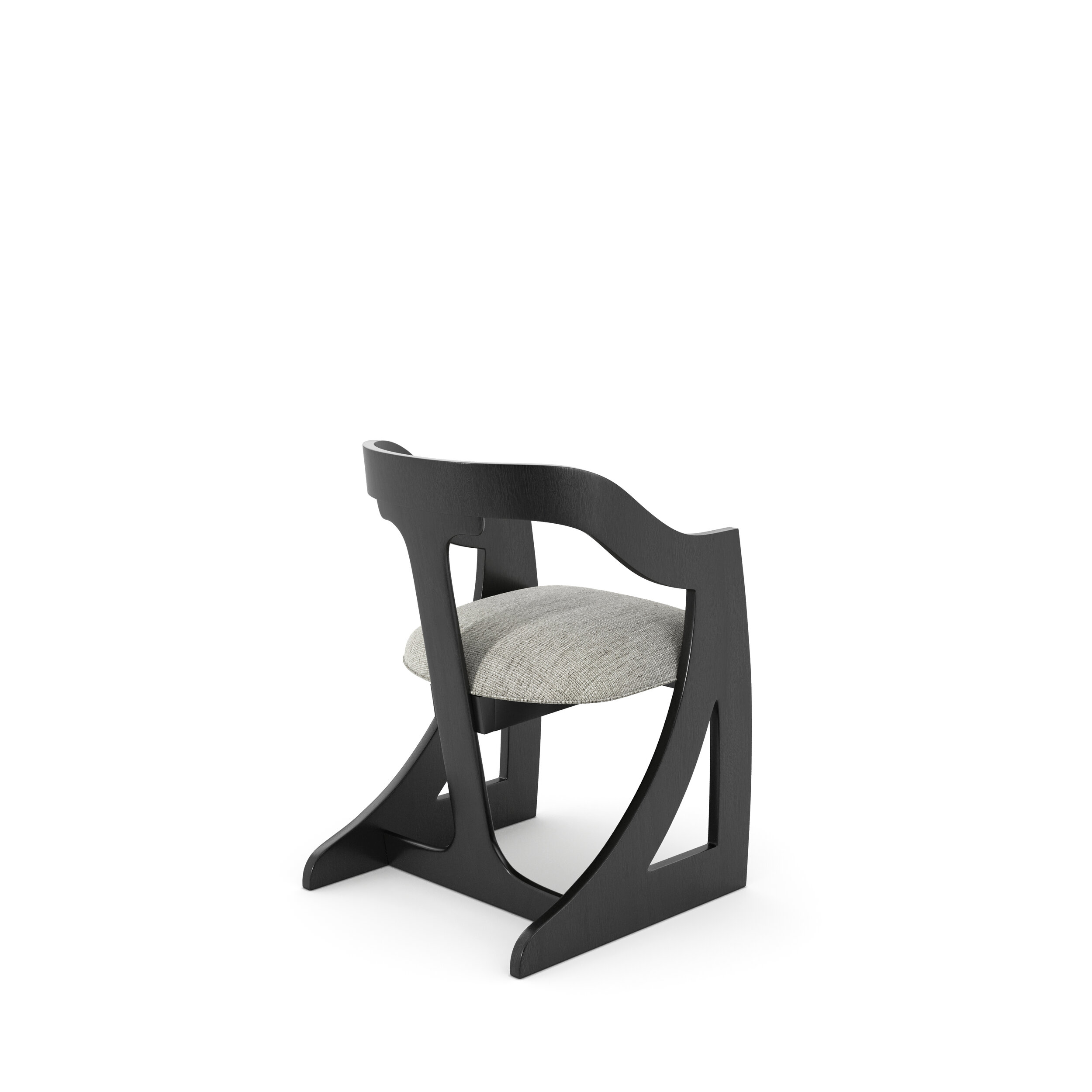 Crescent Barrel Chair - 003 Brunette — Casa Ispirata