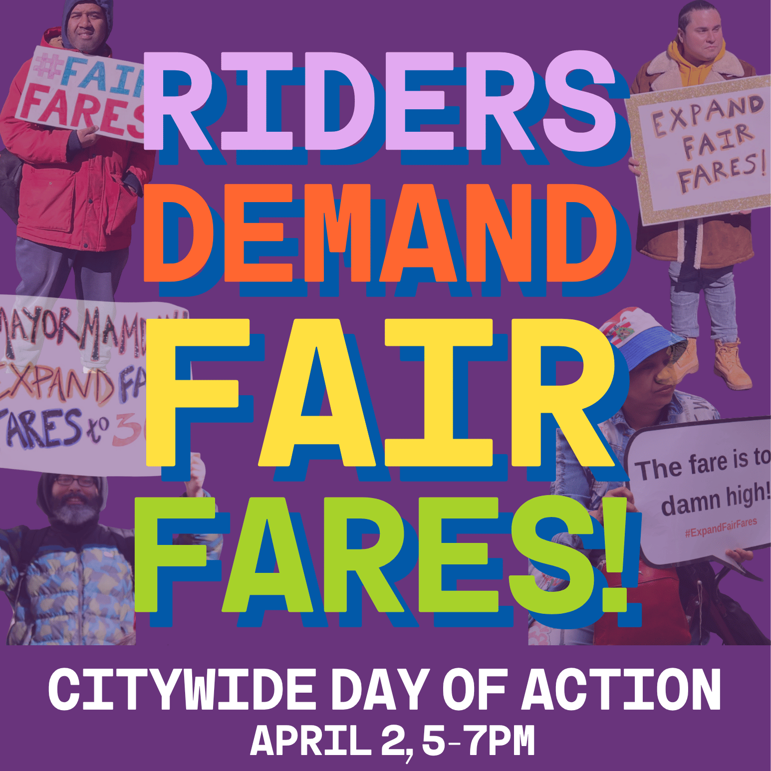 1 Day. 8 Transit Hubs. 2 Million NYers: Fair Fares Day of Action 