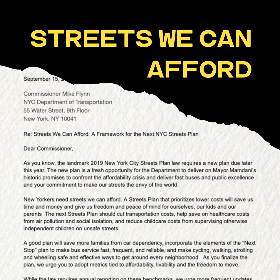 Streets We Can Afford: A Framework for the Next NYC Streets Plan