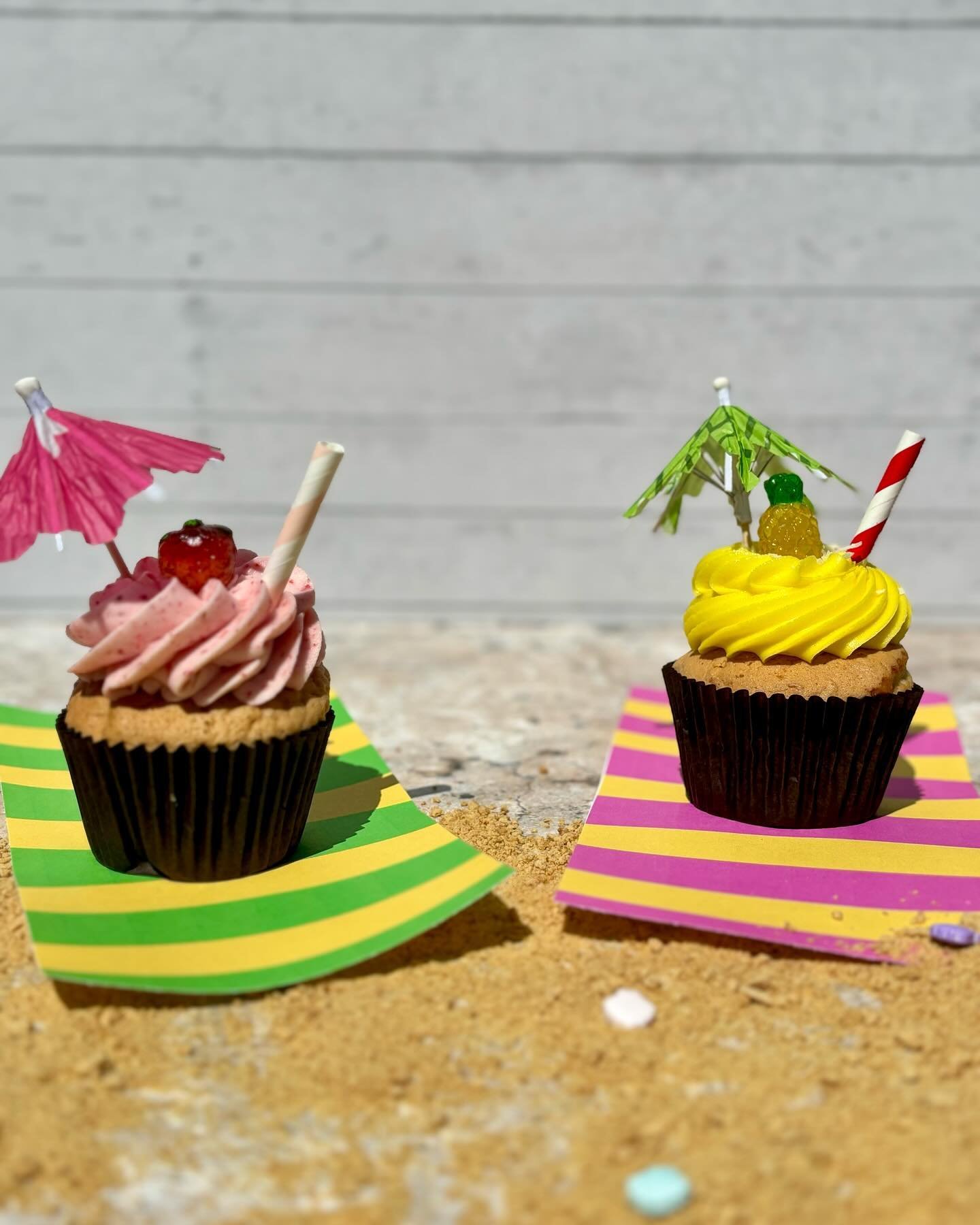 You look like you could use a drink🍹 We&rsquo;ve got Pi&ntilde;a Colada and Strawberry Daiquiri cupcakes available in the shop now until Cinco de Mayo!

It&rsquo;s five o&rsquo;clock somewhere! (But not here, because that&rsquo;s when we close)

*No