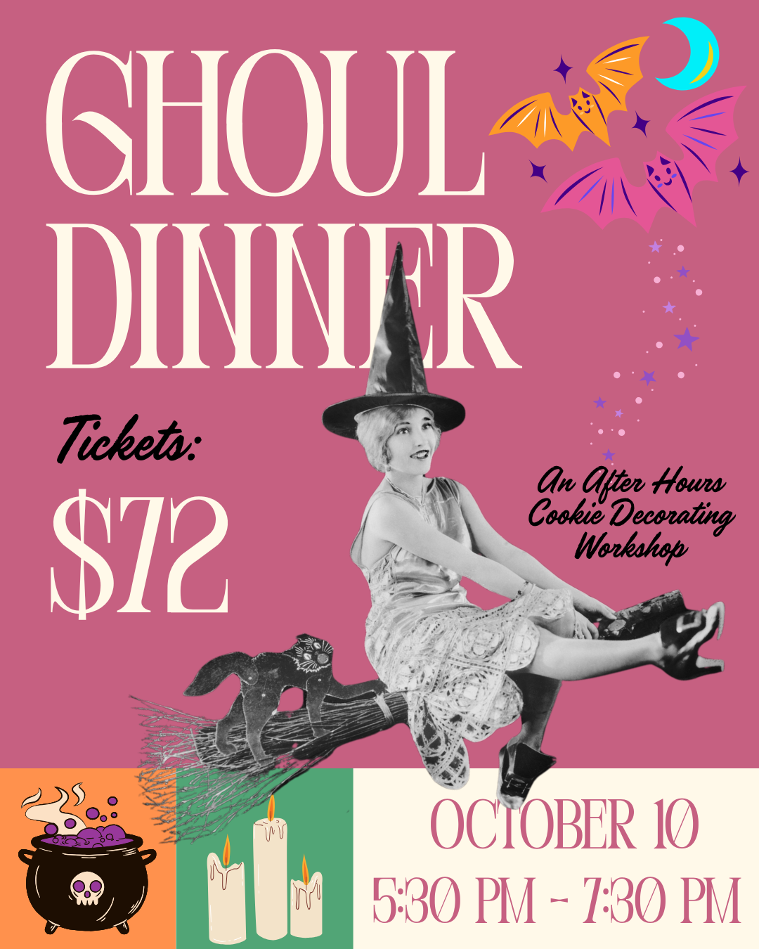 Ghoul Dinner: Cookie decorating & Movie Night