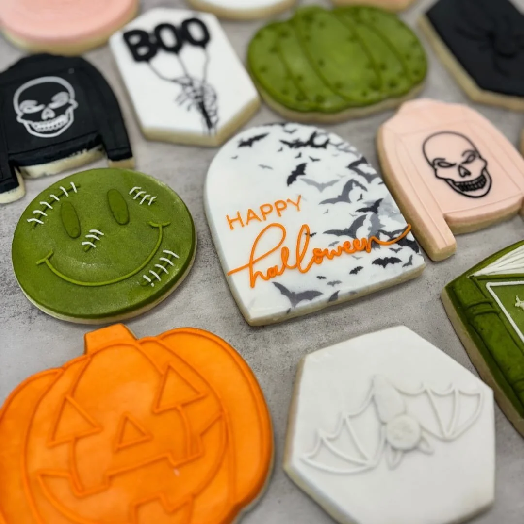 Halloween cookies are available for pre-order on our website now!! Pick your favorites and create the perfect spooky cookie assortment for your Halloween party 🎃💀👻
