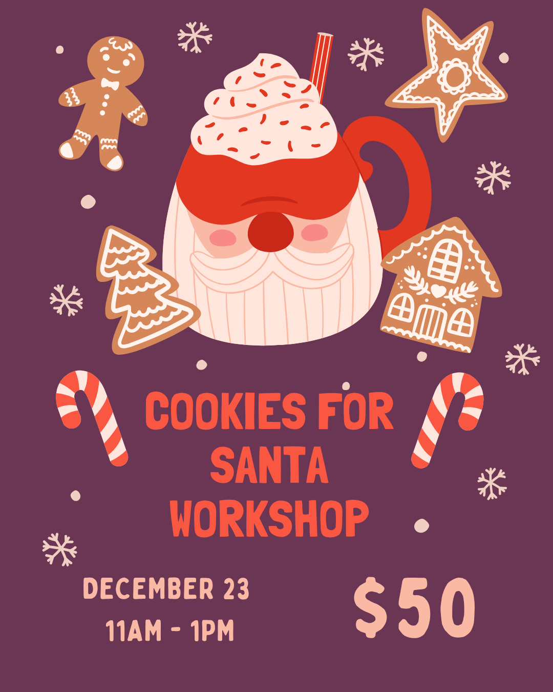 Cookies for Santa Cookie Kit Decorating Workshop