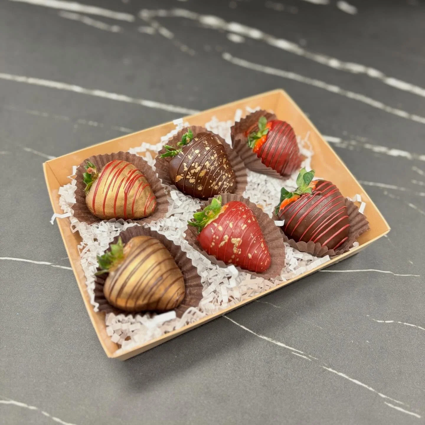 You peep the new addition to the Valentine&rsquo;s Day drop?? 👀🍓 We&rsquo;ll have chocolate covered strawberries!! The perfect sweet for your Valentine or treat for yourself 🫶🏽