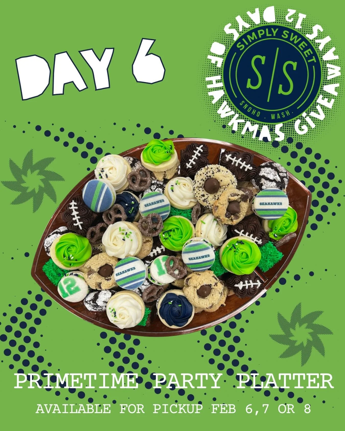 &ldquo;Who is your fave Seahawks coach, past or present?&rdquo;

For day 6 of Hawkmas, you can enter to win our Primetime Party Platter! This will be available to pick up on February 7th or 8th.

To enter, just comment your answer to the question abo
