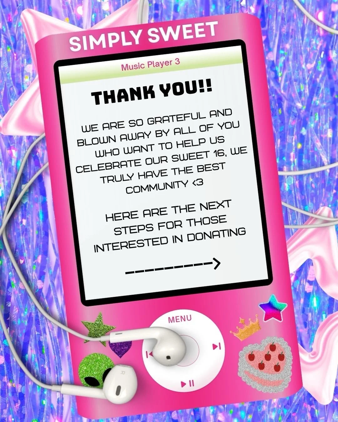 Please have items brought to us by Sunday May 10th! 💖💖💖