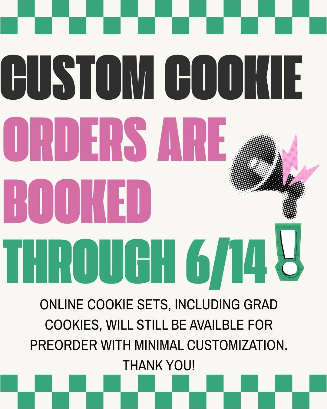 Our busy season has officially begun! We appreciate your understanding. Swipe to see our online sets