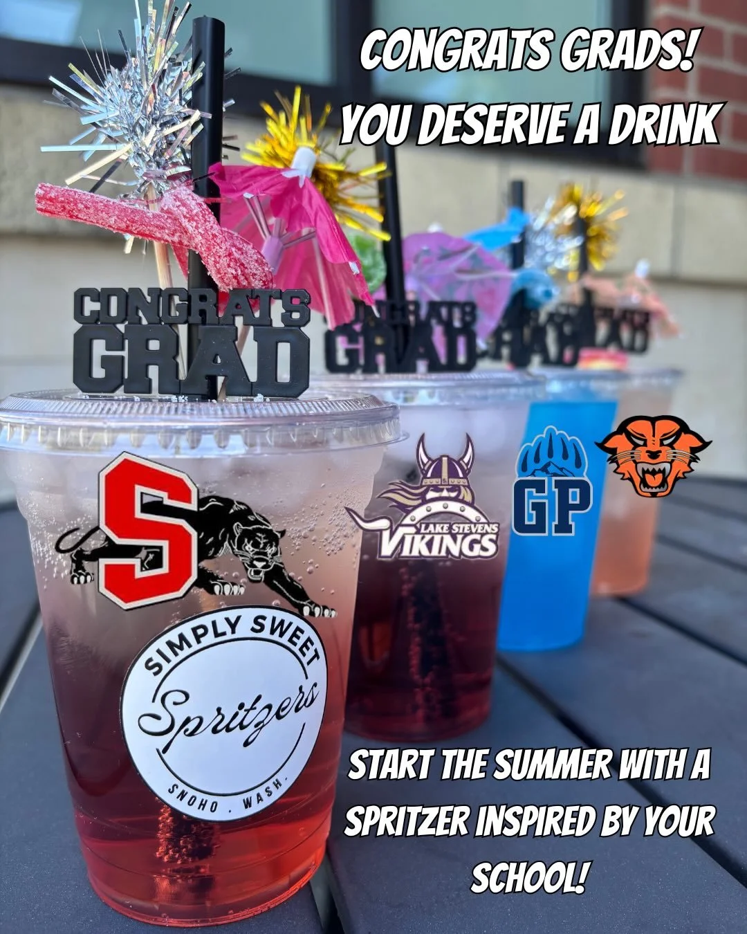 Countdown to graduation starts NOW!! 🎓🎉 Celebrate with a spritzer