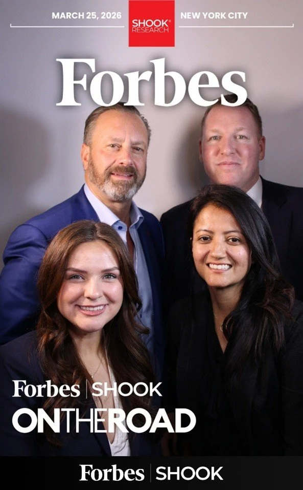 John Murphy and Blue Ocean Wealth Solutions advisors featured on the Forbes Shook On The Road cover, recognized as number 92 on the Forbes 2025 Best-In-State Top Financial Security Professionals list