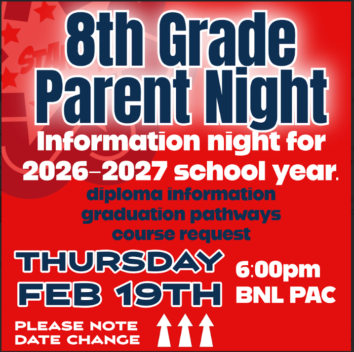 8th Grade Night at BNL Updated