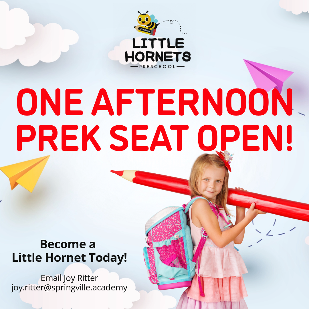 Little Hornets Preschool Opening!