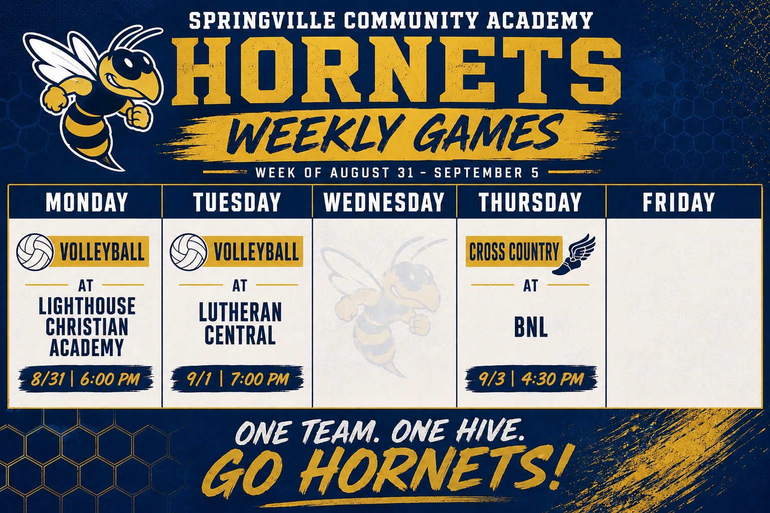 Games Start This Week!