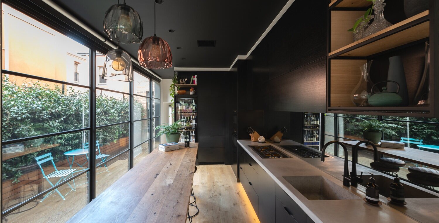 Galley style kitchen Carlton renovation