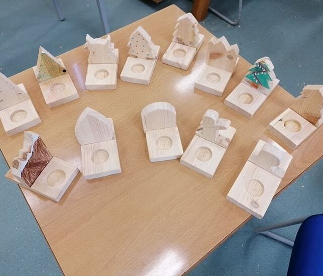 More great work from the Mr O Toole's 1st years Materials Technology Wood Class. Candle holders are ready for Xmas.