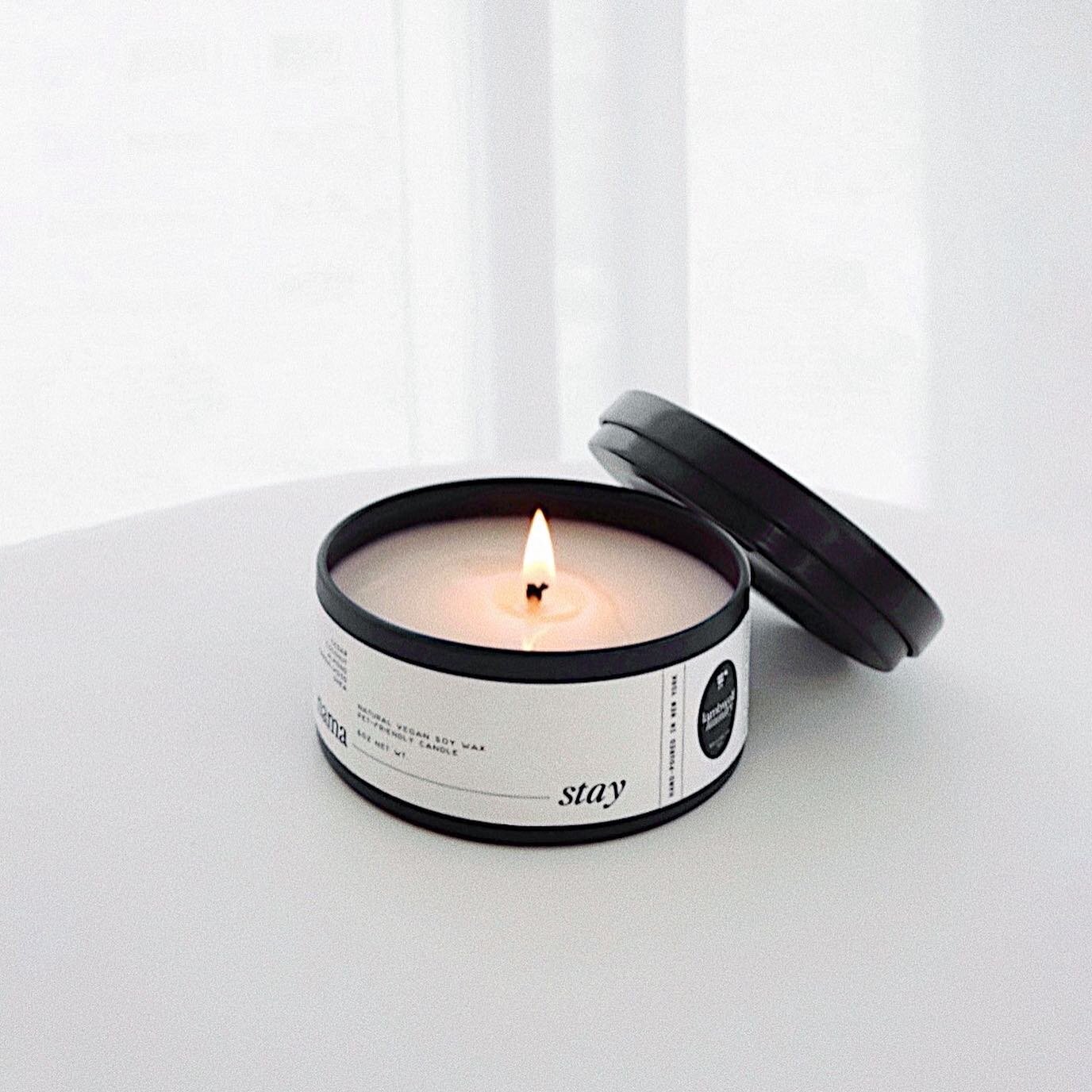 A moment of zen with Lambwolf&rsquo;s essential oil infused soy candle 🕯

I&rsquo;ve been lighting this up almost daily. The scent is just&hellip;. 🤍 Smells so much like my fav candle from diptyque too 

~

📷 @lambwolflaundry 
ft. Nama Stay Candle