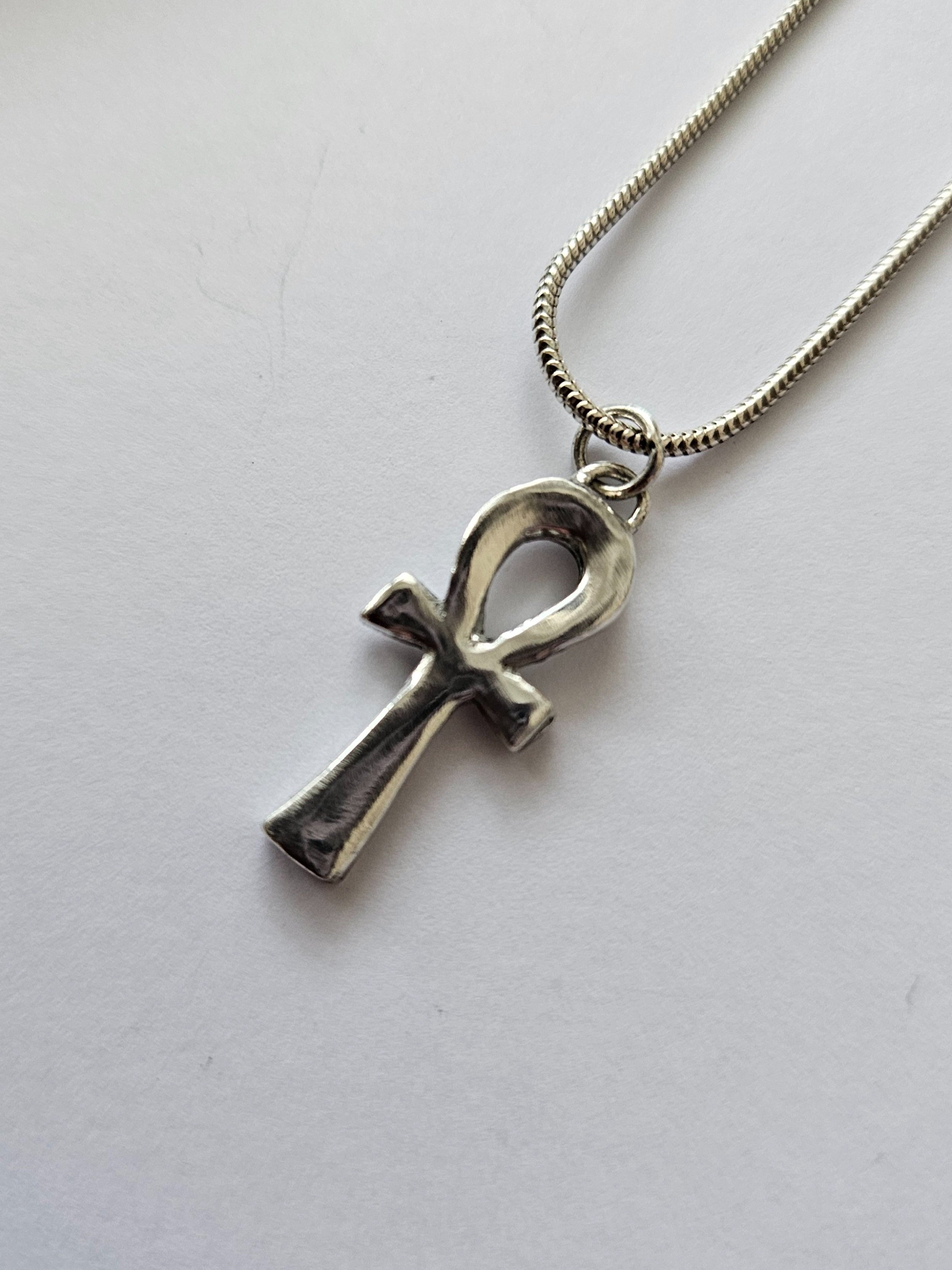 Fine silver Ankh pendant