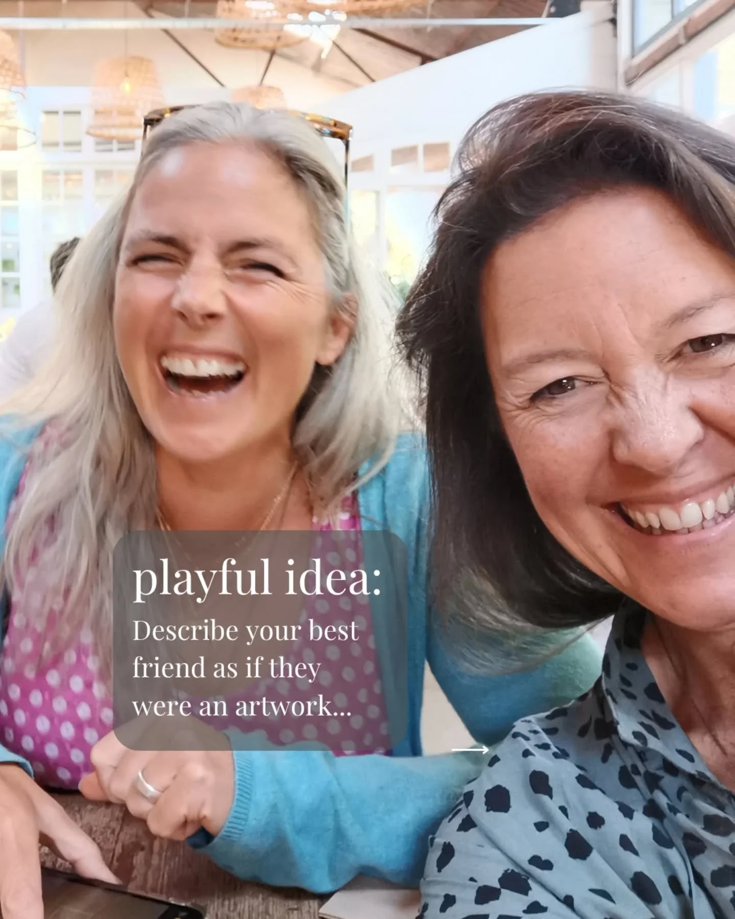 How would you describe your best friend if they were an artwork?
It was a fun thought that came to me yesterday, and I’ve had such a lovely time thinking about it. Of course I wrote loads and loads about all the amazing qualities the @seasoulb