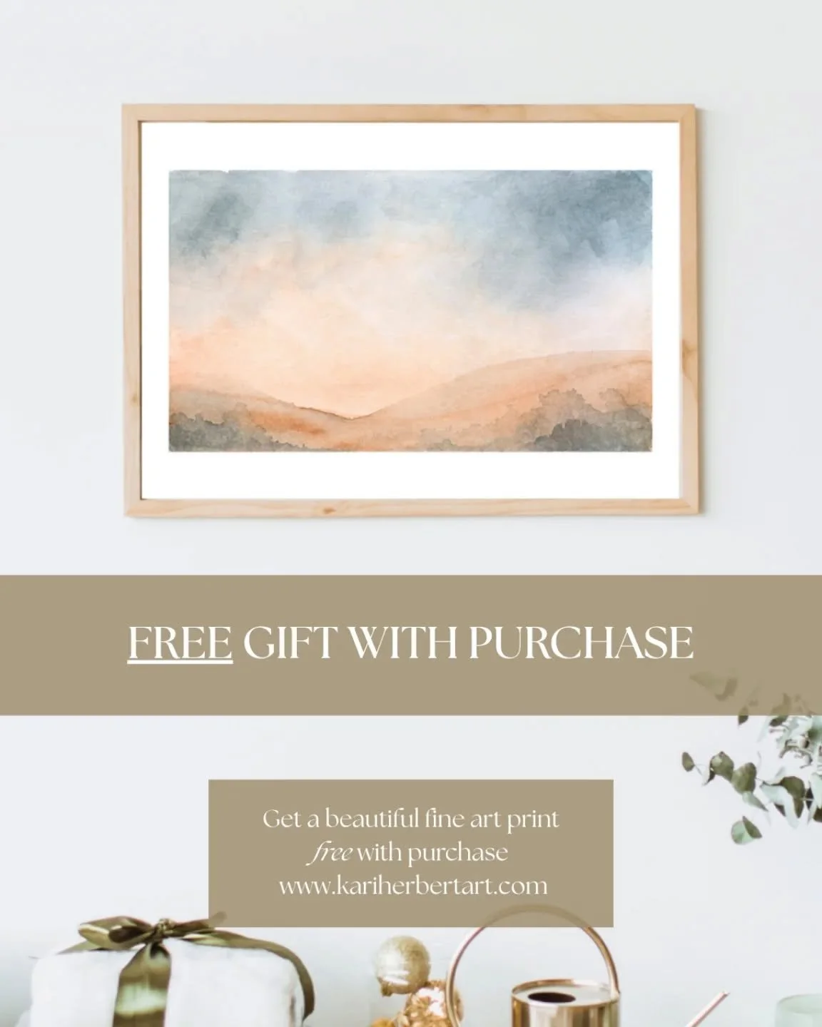 A little gift of appreciation for the ones supporting this creative journey.
Thank you for being here.
You can unlock your mystery discount AND get this soft, evocative art print for free with your purchase. Hop over to my website - www.kariherbert