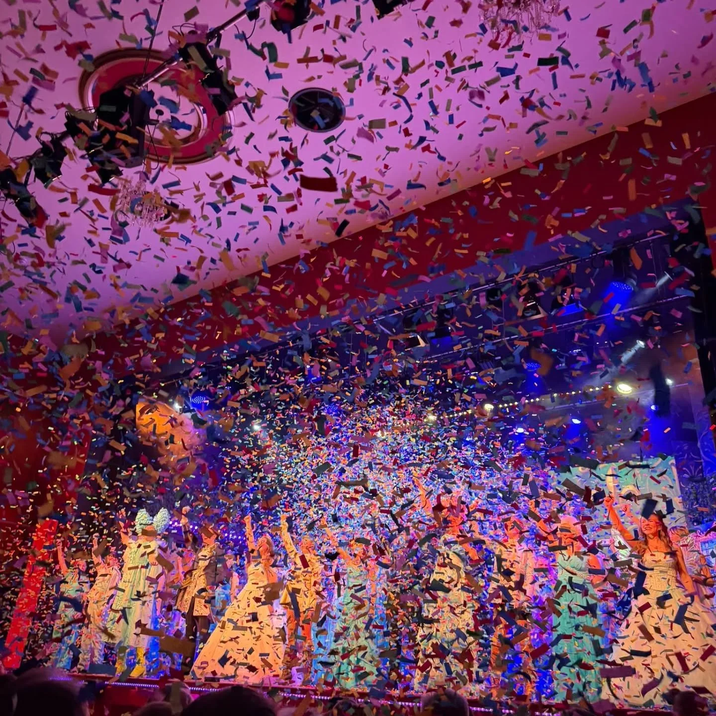 This has been my world for the last month - a LOT of glitter, hairspray, costume quick-changes (I would be happy to never have to lace up a bodice again in under 20 seconds) and confetti canons... Hence me being a bit quiet over here.

But, at last, 