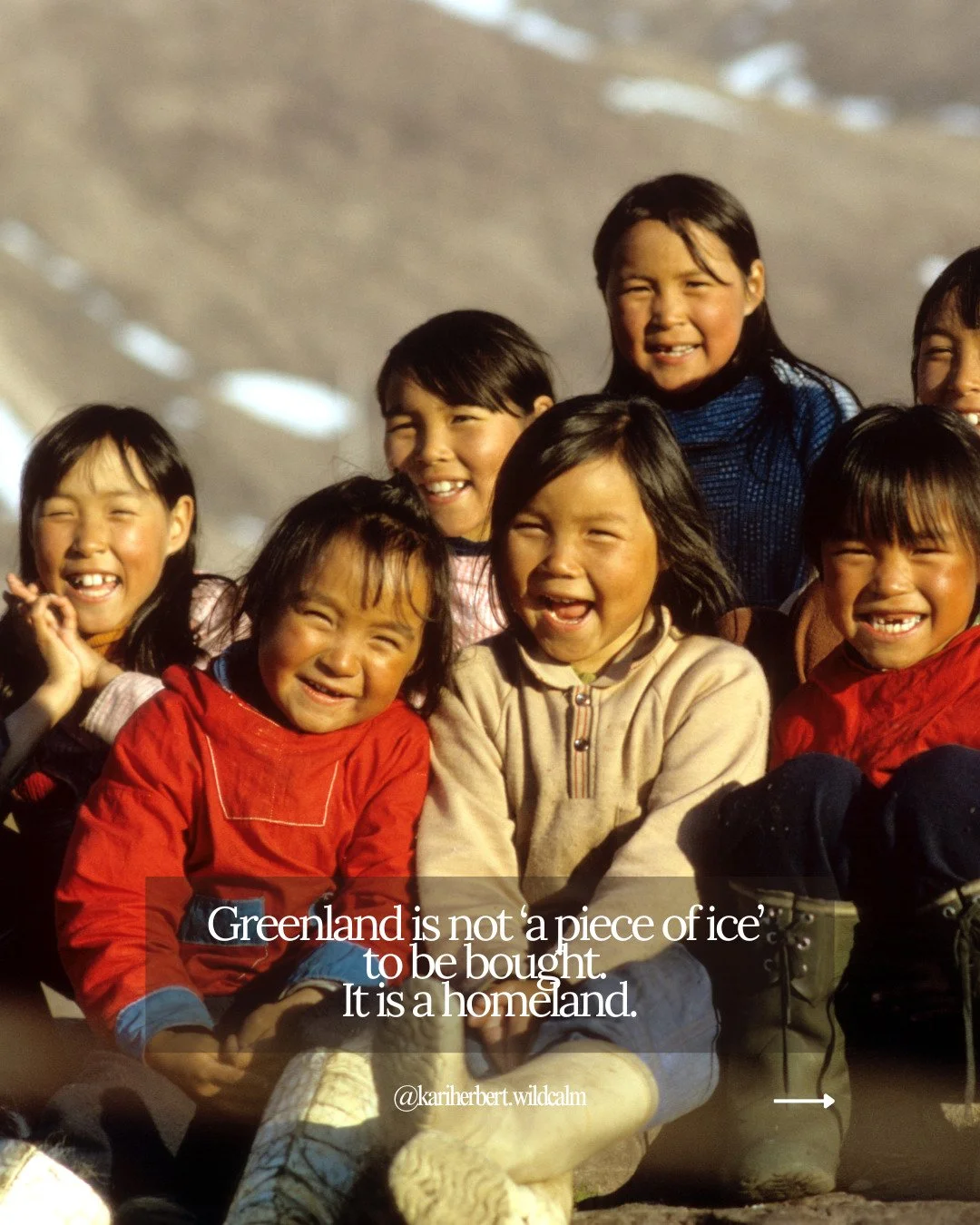 Greenland has been part of my life since my earliest memories. I was taken there as a baby, and spent my earliest years living with a small Inuit hunting community in the far northwest. 

The land and the people &mdash; with their humour, their resil