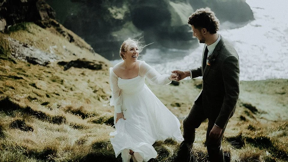 Wedding at Cliffs of Moher, Co. Clare – wedding videographer & photographer Ireland