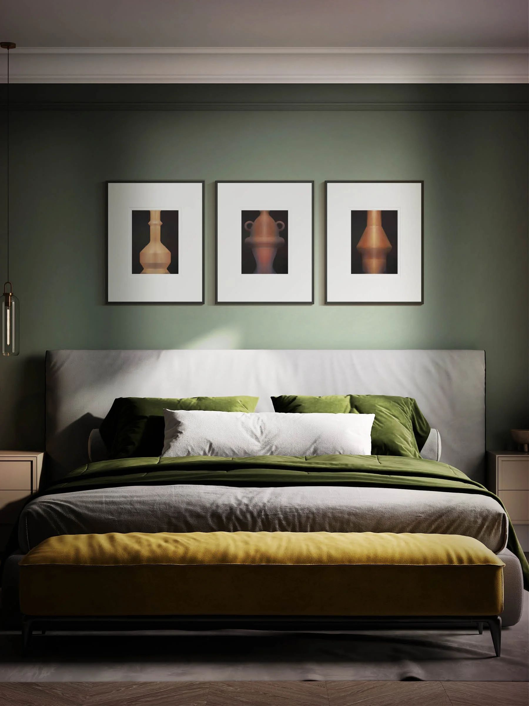 Bedroom featuring Terracotta Art Series