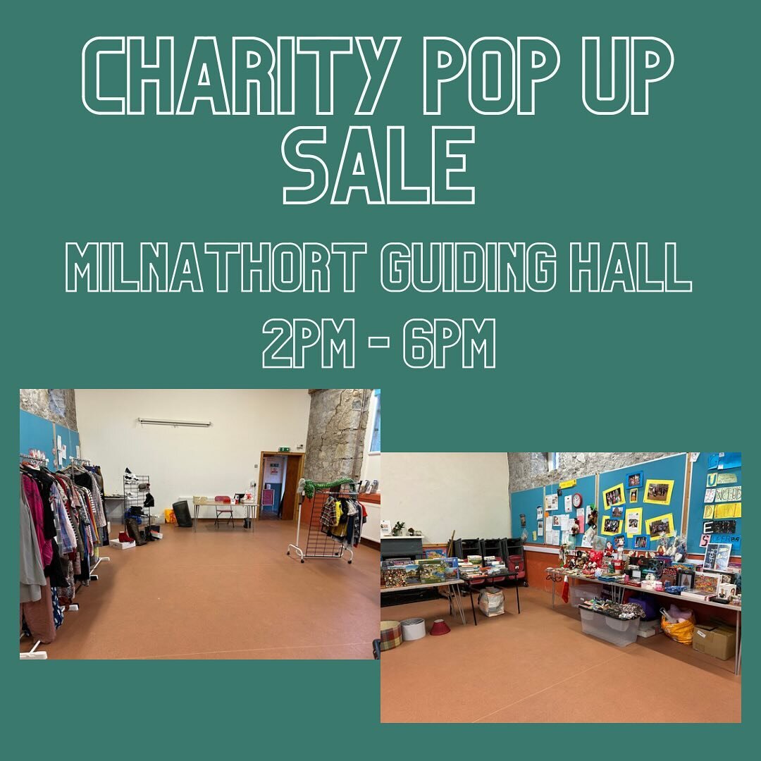 Don&rsquo;t forget we have our pop up sale today at Milnathort Guiding Hall! We will be here from 2pm until 6pm and look forward to seeing everyone for a cuppa, a chat and a browse.
