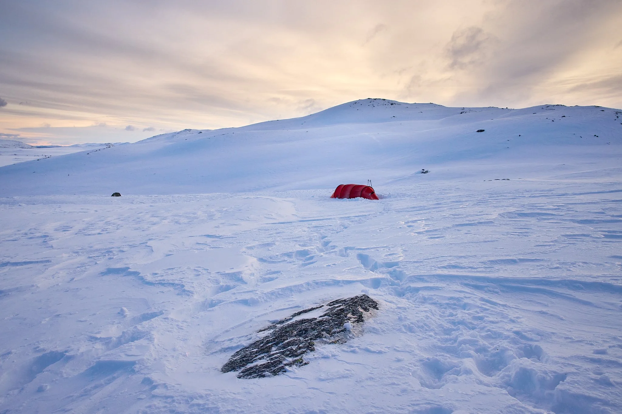 Morgenen gryr over Vestre Slidre