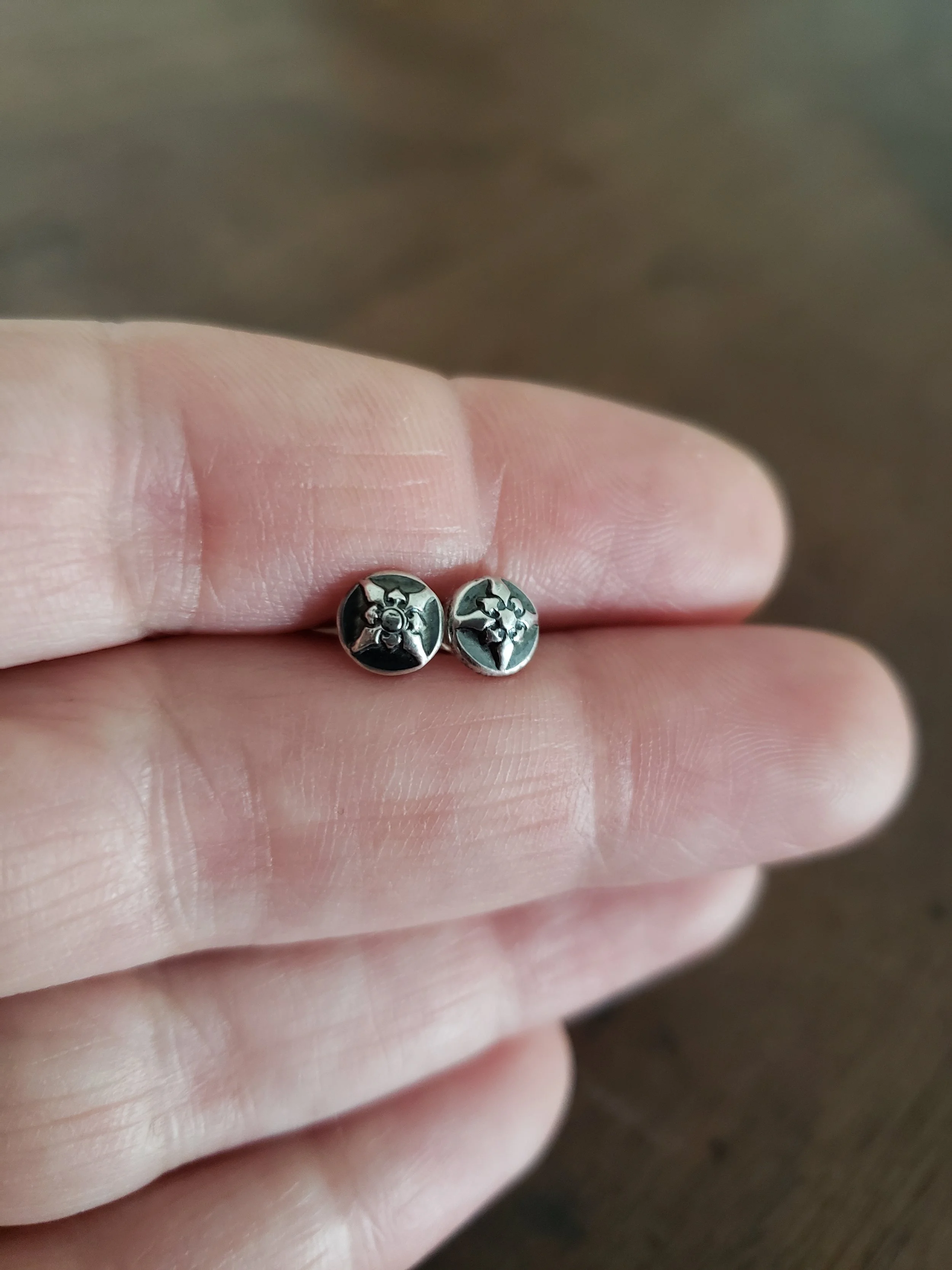 Compass Stud Earrings