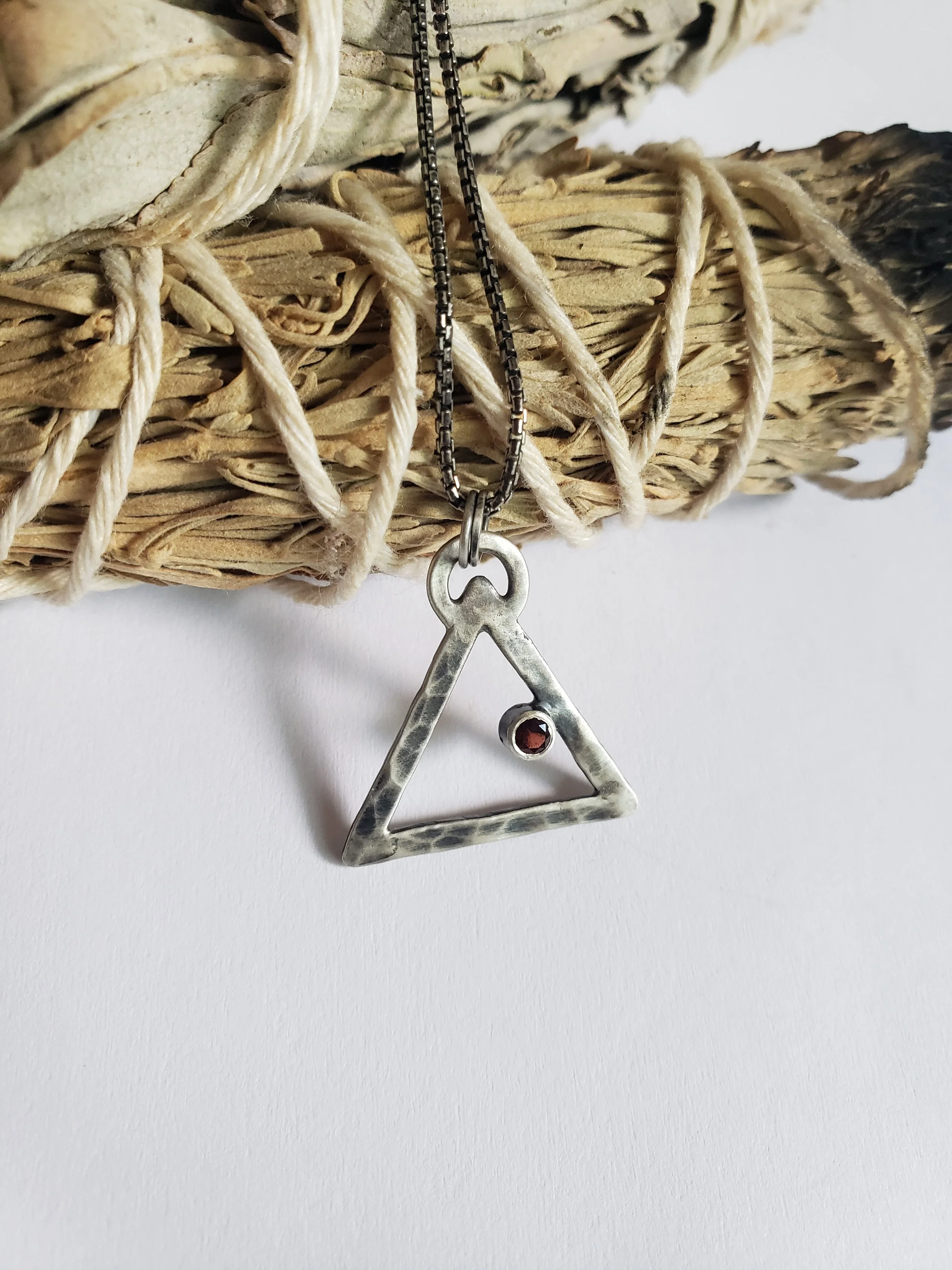 Fire Element Alchemy Necklace (Garnet)