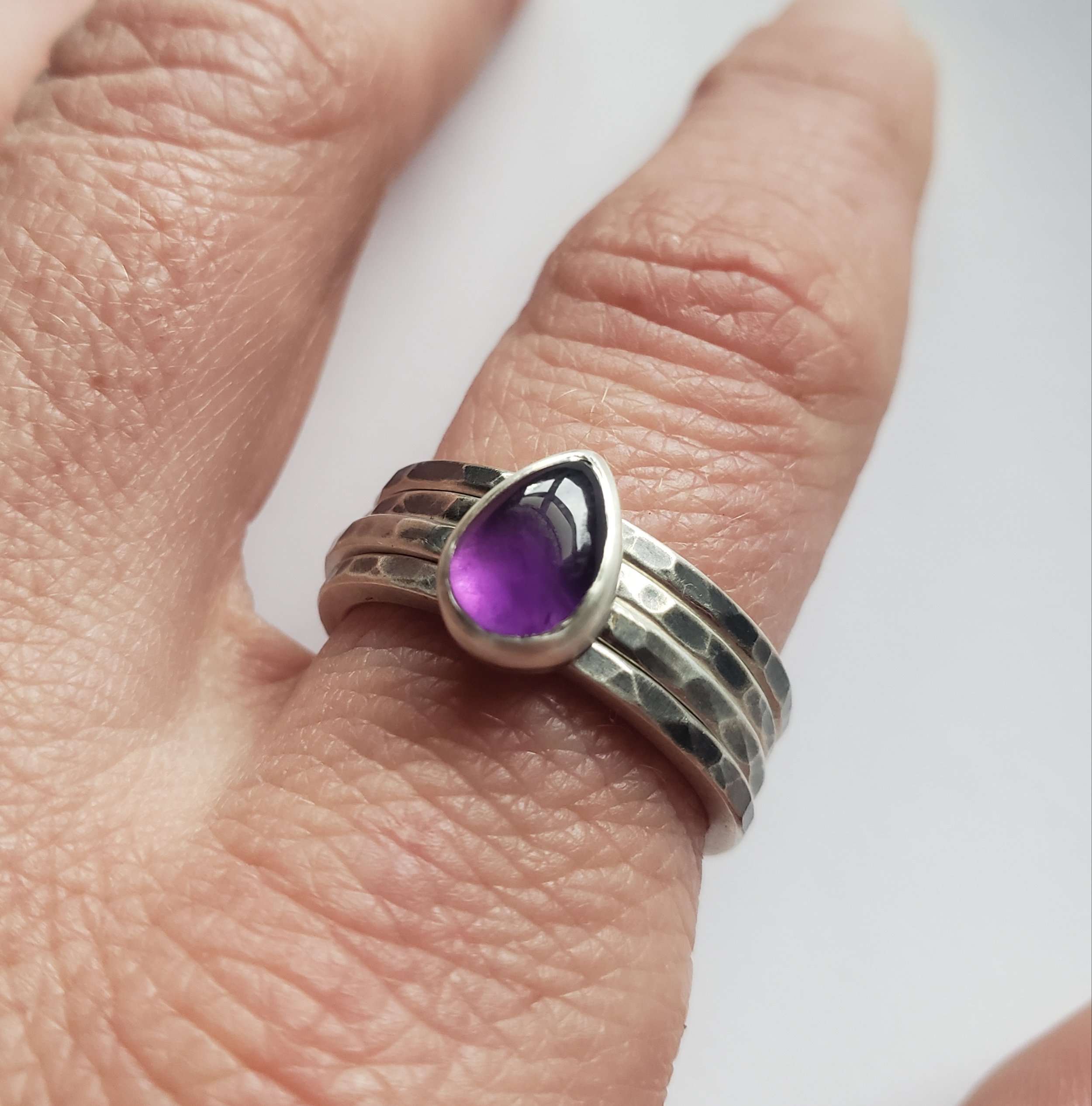 Amethyst Stacker Ring