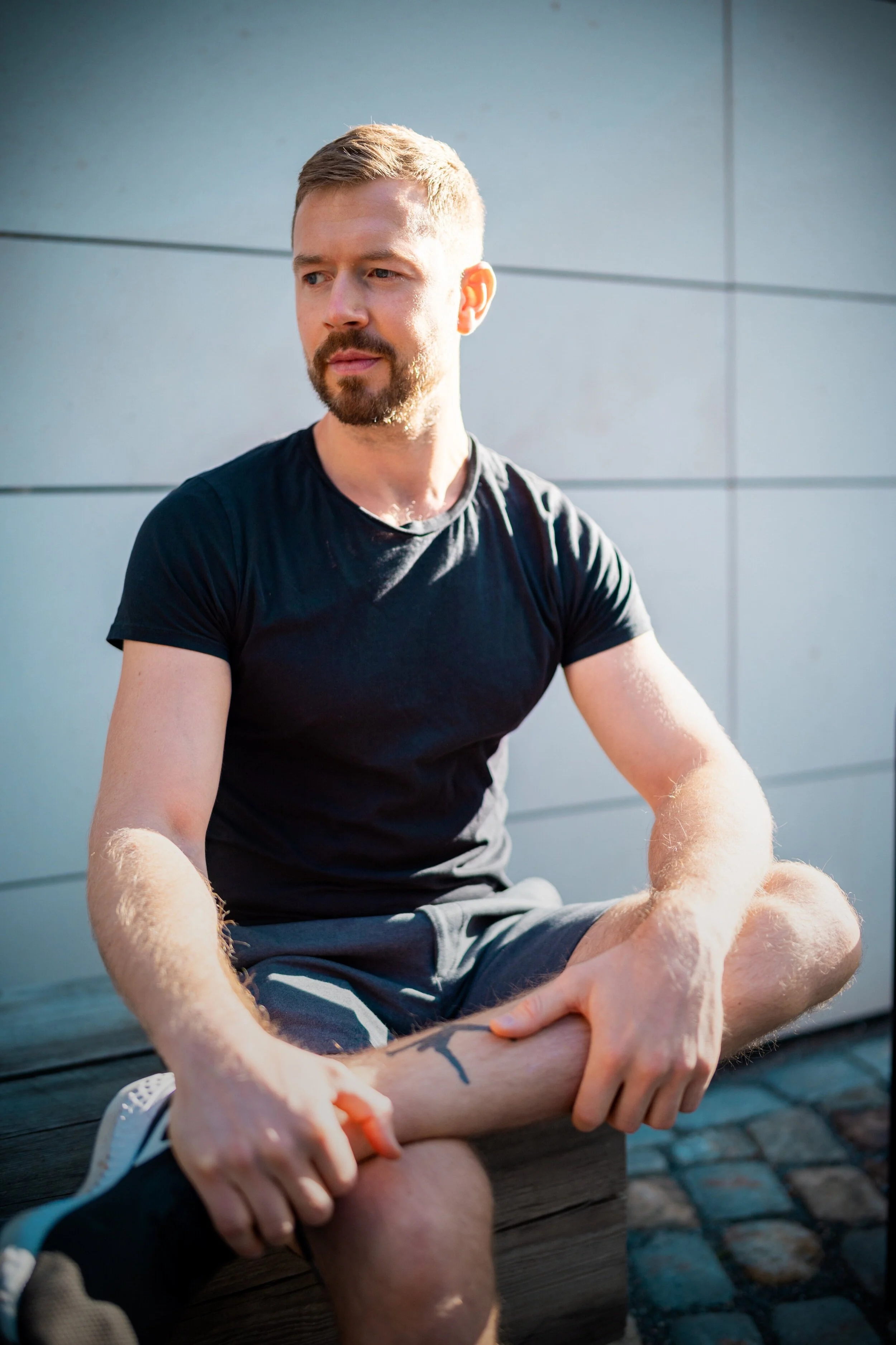 person sitting in nice light