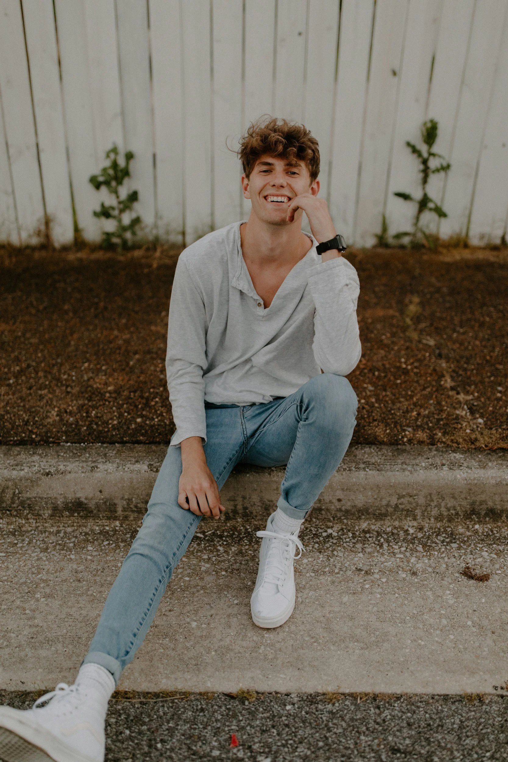 man posing