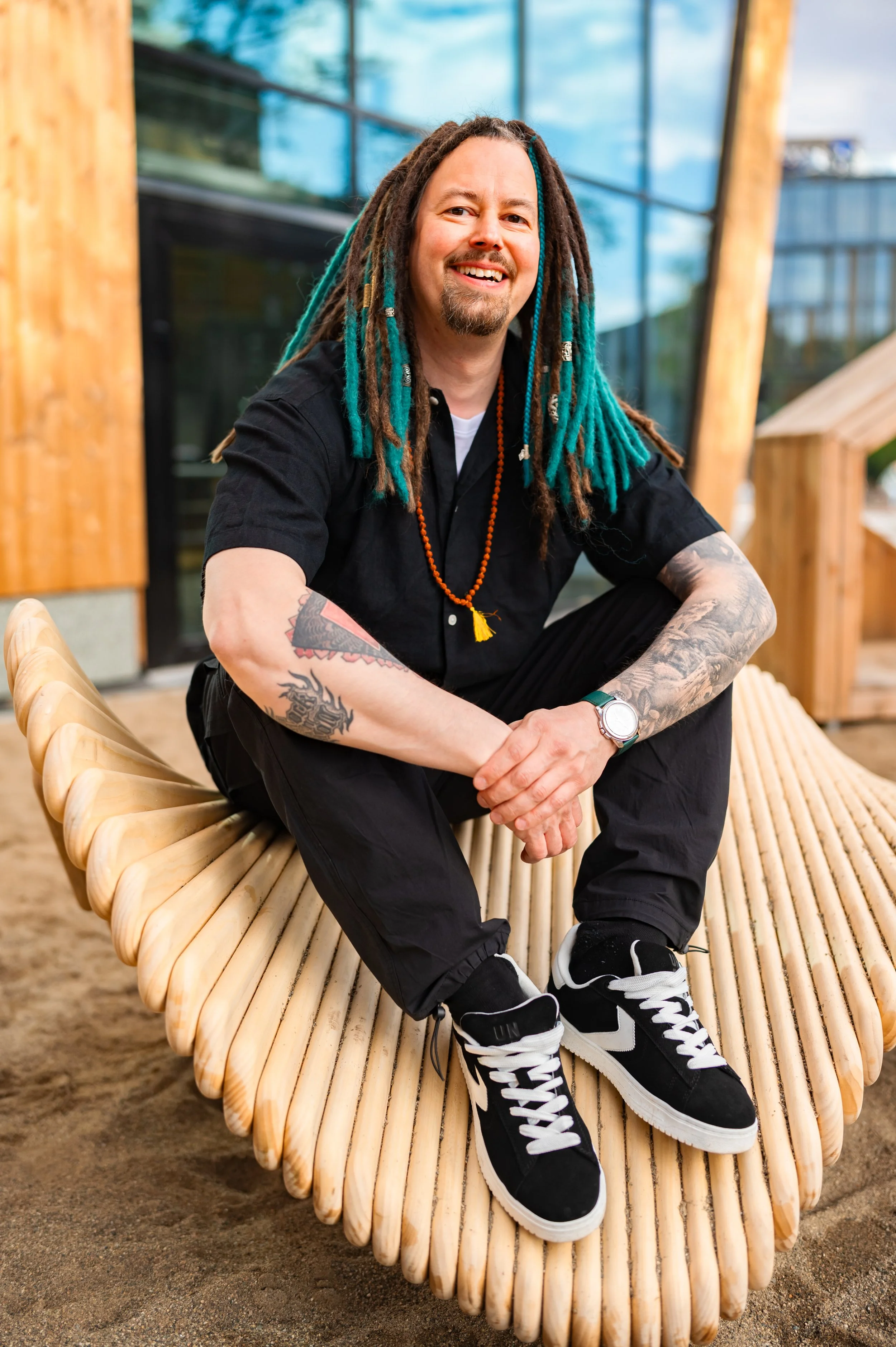man with dreadlocks