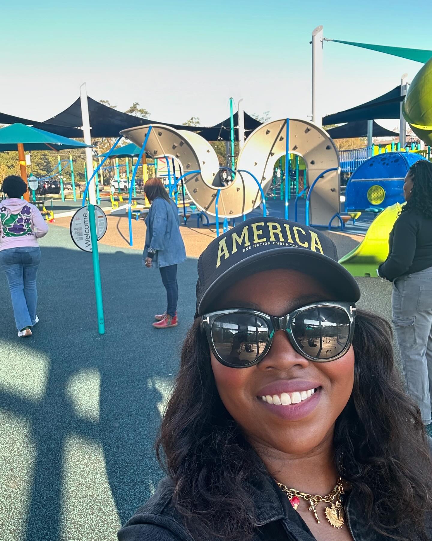 Early morning hang time at the park before we head home! Literally the  best  parks I&rsquo;ve ever seen😎