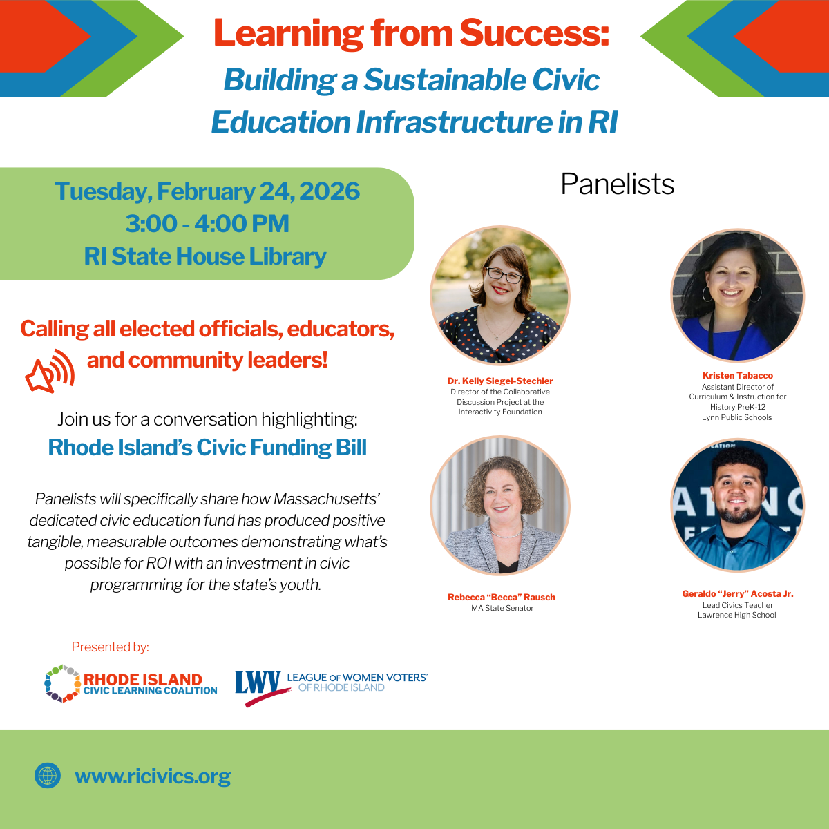 Learning from Success: Building a Sustainable Civic Education Infrastructure in RI